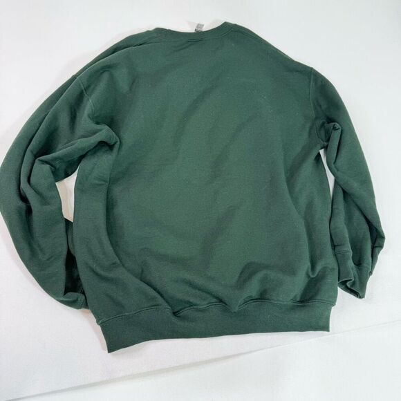Silly Goose University Sweatshirt Womens Large Green Embroidered Crewneck - Picture 7 of 8